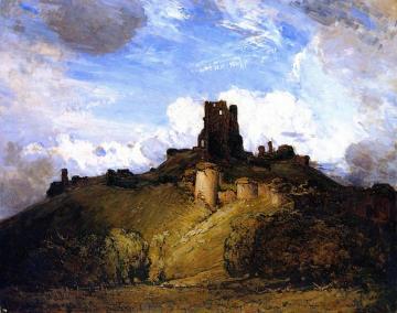Corfe Castle Artwork by Sir Arthur Streeton