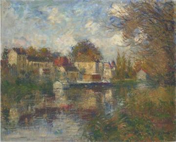 The Loing at Moret Artwork by Gustave Loiseau