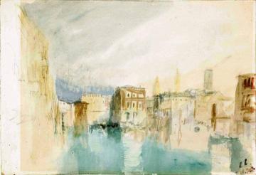 Venice, The Grand Canal Looking towards the Pescaria and the Fabbriche Nuove Artwork by Joseph Mallord William Turner