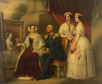 Family Of Duke Joseph Von Sachsen-altenburg Artwork by Joseph Karl Stieler