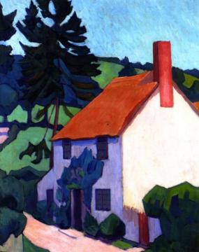 Devon Cottage Artwork by Robert Bevan