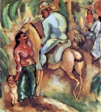 Cuban Rider Artwork by Jules Pascin