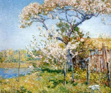 Apple Trees in Bloom, Old Lyme Artwork by Frederick Childe Hassam
