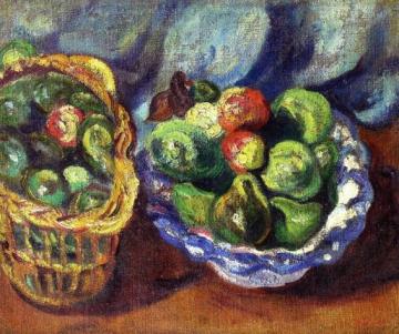 Shopping Basket And Basket Of Fruit Artwork by Louis Valtat