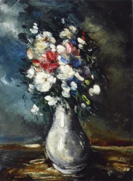 Vase Of Flowers Artwork by Maurice De Vlaminck