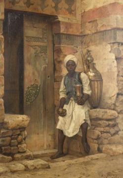 A Nubian Boy Artwork by Arthur von Ferraris