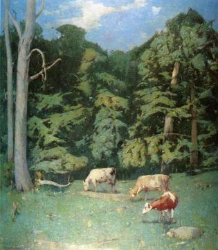 Wood Pasture Artwork by Emil Carlsen