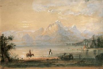 Wind River Chain Artwork by Alfred Jacob Miller