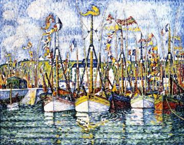 Blessing Of The Tuna Boats, Groix Artwork by Paul Signac