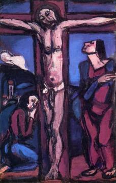 Christ on the Cross Artwork by Georges Rouault
