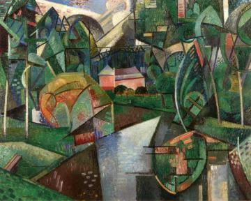 The Oise And The Château At Vadencourt Artwork by Auguste Herbin