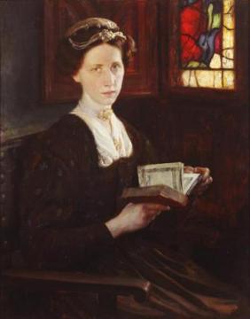 Mujer Leyendo Artwork by Fernando Alvarez Sotomayor