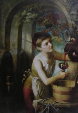 Wine Cellar Artwork by Eduard Veith