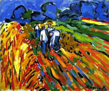 Potato Harvesters Artwork by Maurice De Vlaminck