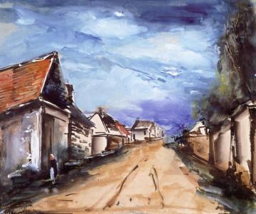 Village Street Artwork by Maurice De Vlaminck
