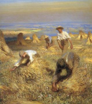 Harvesting the Sheaves Artwork by Sir George Clausen