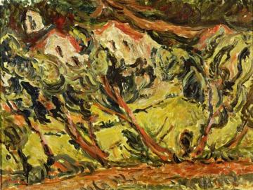 Ceret Landscape Artwork by Chaim Soutine