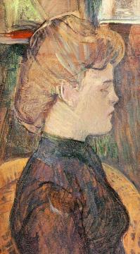 The Painter's Model Helene Vary In The Studio Artwork by Henri de Toulouse-Lautrec