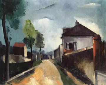 Village Road Artwork by Maurice De Vlaminck