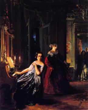 The Interruption Artwork by Adolph von Menzel