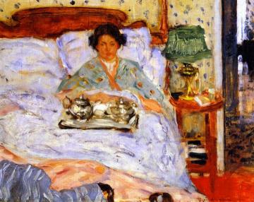 Lunch in Bed Artwork by Frederick Carl Frieseke