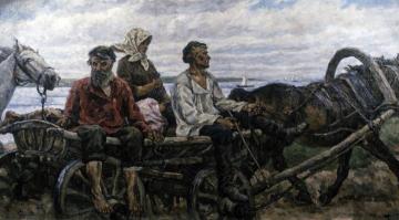 Returning From the Fair Artwork by Pyotr Konchalovsky