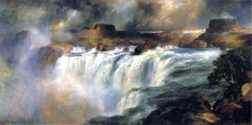 Shoshone Falls on the Snake River Artwork by Thomas Moran