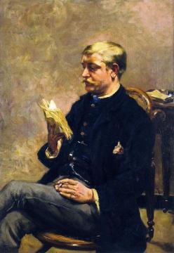 Octave Maus Reading Artwork by Theo van Rysselberghe