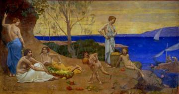 Doux Pays Artwork by Pierre Puvis de Chavannes