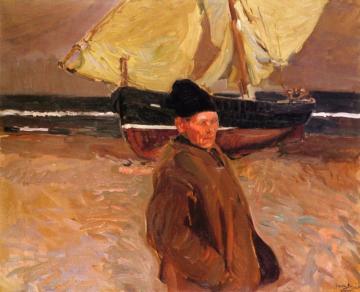 Old Valencian Fisherman Artwork by Joaquin Sorolla y Bastida