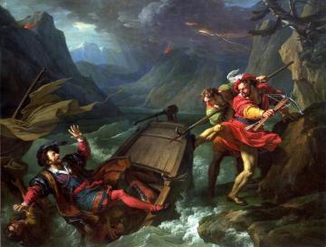 Guillaume Tell Renversant La Barque De Gessler Artwork by Francois-Andre Vincent
