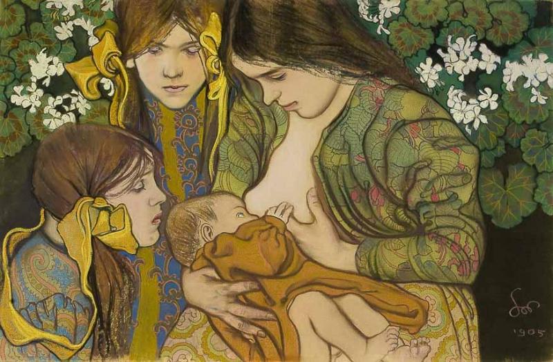 Motherhood Artwork by Stanislaw Wyspianski