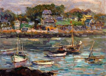 Rockport Harbor Artwork by Reynolds Beal