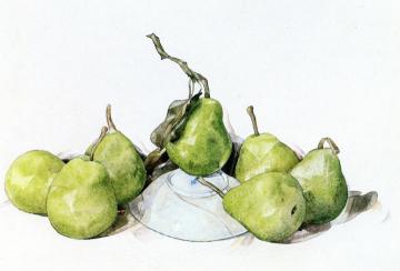Green Pears Artwork by Charles Demuth