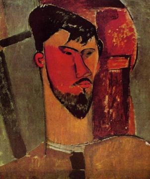 Portrait of Henri Laurens Artwork by Amedeo Modigliani