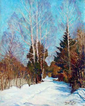 Winter Landscape Artwork by Igor Grabar