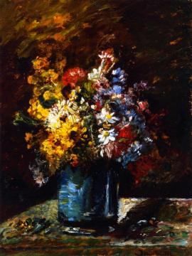 Various Flowers Artwork by Adolphe Joseph Thomas Monticelli