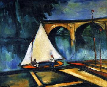 Sailboat Artwork by Maurice De Vlaminck