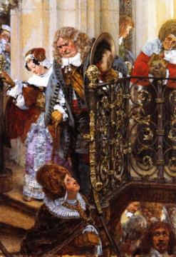 Coming Out Of Church Artwork by Adolph von Menzel