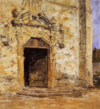 Door of the Touques Church Artwork by Eugène-Louis Boudin