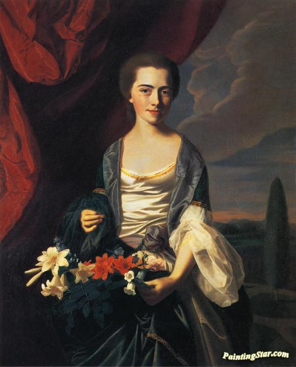 Mrs. Woodbury Langdon (sarah Sherburne) Artwork by John Singleton Copley