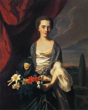 Mrs. Woodbury Langdon (sarah Sherburne) Artwork by John Singleton Copley