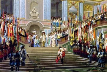 The Reception For Duc De Condé At Versailles Artwork by Jean Leon Gerome