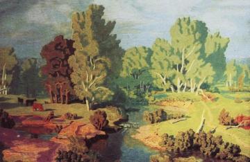 Summer Morning Artwork by Nikolai Krymov