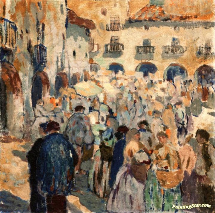 Mercat d'Amer Artwork by Mela Muter