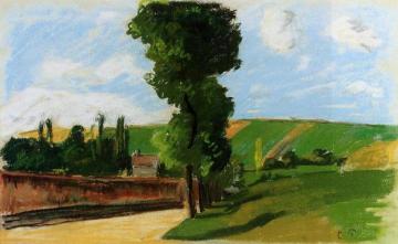 Landscape at Pontoise Artwork by Camille Pissarro