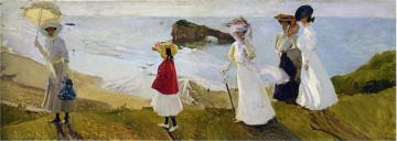 Lighthouse Walk At Biarritz Artwork by Joaquin Sorolla y Bastida