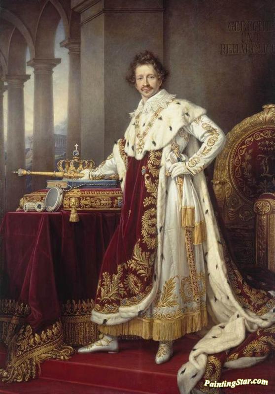 King Ludwig I In His Coronation Robes Artwork by Joseph Karl Stieler