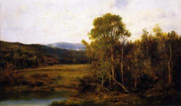 Landscape with Pond and Cabin Artwork by Alexander Helwig Wyant