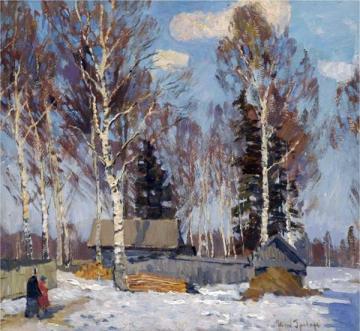 Winter Landscape Artwork by Igor Grabar